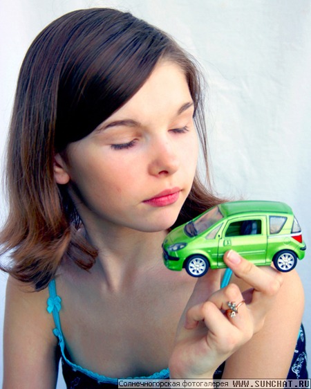 with beautiful toy car