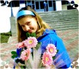 with flowers..)