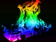 rainbow flame