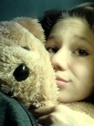 With teddy...